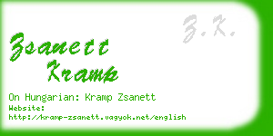 zsanett kramp business card